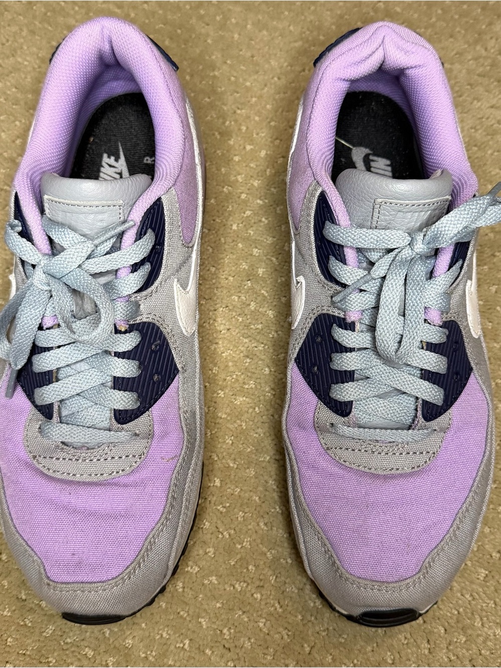 Nike Air Max 90 Women’s Lavender, Gray & Black Shoes